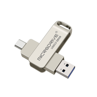 Microdrive MDTU21 USB3.0 & USB C Flash Drive 128GB Hoge snelheid Dual interface Mini Draagbare Geheugen U Schijf voor Te