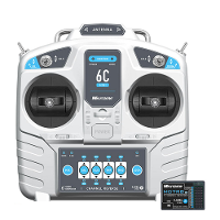 Microzone MC6C Mini 2.4GHz 6CH Afstandsbediening met MC6RE V2/MC7RB V2 Ontvanger voor RC vliegtuig Model Fixed Wing FPV