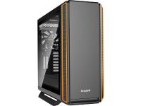 Midi tower PC behuizing BeQuiet Silent Base 801 Windows Zwart, Oranje 3 voorgeÃ¯nstalleerde ventilators, Geluidsdemping, Zijvenster, Stoffilter