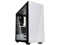 Kolink STRONGHOLD WHITE Midi tower PC behuizing Wit, Zwart 2 voorgeïnstalleerde ventilators, Zijvenster, Stoffilter
