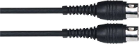 MIDI Verbindingskabel [1x MIDI male   1x MIDI male] 1 m Zwart Paccs
