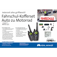 Midland Fahrschul Kofferset Car to Bike G7 Pro C1090.S7 LPD/PMR portofoon Set van 2 stuks