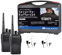 Midland G15 Pro PMR 2er Security Koffer inkl. MA 31 M C1127.S2 PMR portofoon Set van 2 stuks