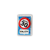 30 Jaar geworden Happy Birthday kaart   met cadeau button   Verjaardag wenskaart