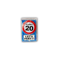 Wenskaart Happy Birthday 20 jaar