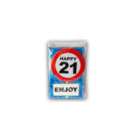 Wenskaart Happy Birthday 21 jaar