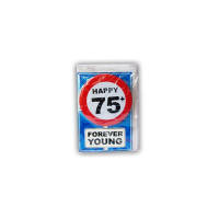 Wenskaart Happy Birthday 75 jaar