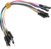 MikroElektronika MIKROE 512 Jumperkabel Raspberry Pi, Banana Pi, Arduino [10x Draadbrug stekker   10x Draadbrug bus] 15.00 Cm Bont