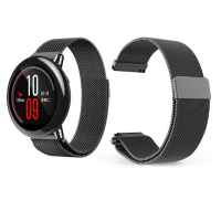 Milanese Magnetic Loop Stainless Steel Watch Band Strap For Xiaomi Huami Amazfit