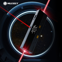 MILESEEY DP20 Laser Afstandsmeter 120M Bilaterale Laser Meetlint met Lasermarkeringstraal Gebruik Gepatenteerde Coaxiale