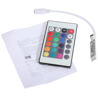 Mini 24key Ir Remote Controller 12v For Led Rgb 3528 5050 Strip Light