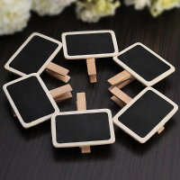 Mini Blackboard Chalkboard Message Board Holder Clip