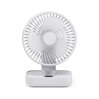 Mini Desktop Ventilator Schuddend Usb Luchtkoeler 4 Versnellingen Windsnelheid 4000Mah Accucapaciteit Hoekaanpassing Lag