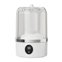 Mini Draadloze Wasmachine Reis Ondergoed Kleine Sok Wasmachine met LCD Digitale Weergave Afvoerende Draagbare Wasemmer