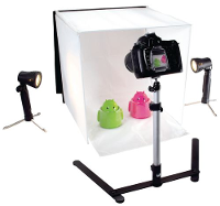 Mini fotostudio incl. Meerdere achtergrondkleuren