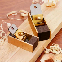 Mini Messing Handbank Hoog Koolstof Stalen Blad Ebonie Houten Compact Ontwerp voor Houtbewerking Fijne Afkanteling Instr