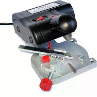 Mini Schuine Afkortzaag 4000 RPM Snoer Gelektrificeerd Hoge Snelheid Stalen Bladen voor Hout, Plastic en Metaalsnijwerk