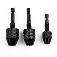 Mini Sleutelloze Boorkop 1/4 Inch Hex Shank Snelwissel Converter Aluminiumlegering Robuuste Veelzijdige Compatibiliteit