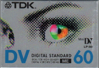 MiniDV tape DVM60 (per stuk)