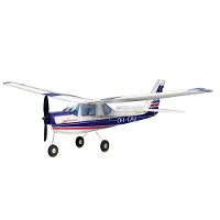 MinimumRC Cessna 152 Skyline Blauw 360mm Wingspan 2.4GHz 3CH Gyro Stabilisatie Trainer RC Vliegtuig KIT met Borstelmotor