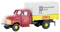 Minis by Lemke LC3234 N Vrachtwagen Opel Blitz laadbak/dekzeil Shell