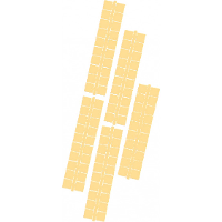 Ministeck 1 punt kleurstrips beige (609), 10 stuks puzzel