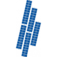 Ministeck 1 punt kleurstrips donkerblauw (602), 10 stuks puzzel