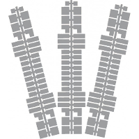 Ministeck standaard kleurstrips grijs P3 (637), 9 stuks puzzel
