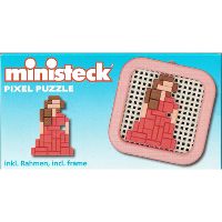 Ministeck Vrouw in jurk in lijstje puzzel