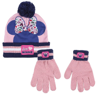 Minnie Mouse Disney winter set voor kinderen met muts en handschoenen