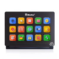 MiraBox HSV293 Visuele Aangepaste Toetsenbord 15 LCD toetsen USB Bedrade Stream Deck Programmeerbare Controller voor OBS