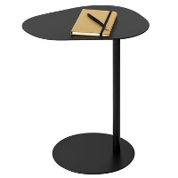 MISOU Bijzettafel op Voet   Zwart
