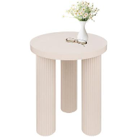 MISOU Bijzettafel Rond   Beige