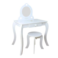 Orange85 Make up Tafel Kinderen met Spiegel en Kruk Kaptafel