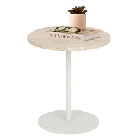 MISOU Travertin Bijzettafel   Beige
