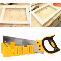 Mitra saw en handzaagset 12 inch ABS kunststof meerdere hoeken klemmitre box met 14 inch rugzaag voor houtbewerking