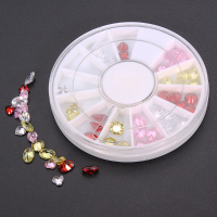 Mix Shape Zircon Nail Art Decoration Round Wheel
