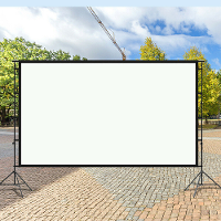 MIXITO 100 120 150 inch outdoor huishoudelijke statiefbeugel HD projector maakt het gemakkelijk om het scherm op te vouw