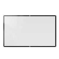 100/120 Inch Draagbaar Vouwbaar HD Projectiescherm 16:9 Beeldverhouding Zwarte Achtergrond Buitenbioscoop Scherm voor Th