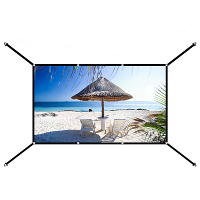 100/120 Inch V Buckle Extensie Draagbaar Projectiescherm 16:9 4K Compatibel 160° Brede Kijkhoek HD Buiten Binnen Eenvoud