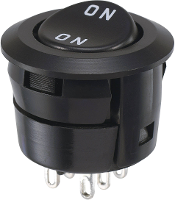 Miyama 706037 Wipschakelaar DS 059F ON 250 V/AC 3 A 2x aan/aan Continu 1 stuk(s)