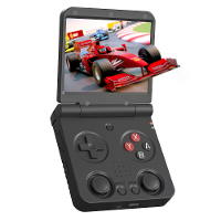 Miyoo Flip V2 64G 4500+ Spellen Draagbare Flip Game Console 3.5 Inch IPS Scherm Dubbele Analoge Sticks 2.4G/5G WiFi 3000