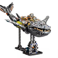 MJ 13059 Mechanische Wal 13085 Octopus 13057 Duivelsvis 13095 Cobra King DIY Technisch Creatief Geassembleerd Bouwblok K