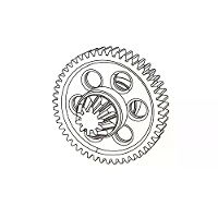 MJX 14304 14303 RC Car Originele Onderdelen Aandrijving Hoofdette Gear Assembly 16401Y