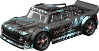 MJX Hyper GO Zwart Brushless 1:14 RC auto Elektro Rallywagen 4WD RTR 2,4 GHz Incl. Accu en laadkabel, Met lichteffect