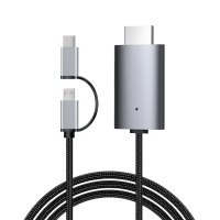 MNNWUU Micro USB TYPE C naar HDMI Compatibele Kabel HDTV TV Digitale AV Adapter Kabel 1080P Voor iPhone en Android telef