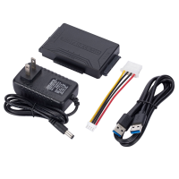 MnnWuu USB 3.0 Naar SATA/IDE adapter, adapterkabel voor harde schijf voor universele 2,5/3,5 inch SATA en IDE HDD/2,5 in
