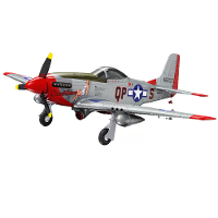 MO FLY P 51D Mustang 1/16 Schaal 685mm Spanwijdte 2.4GHz 10CH Ingebouwde Gyro 3D/6G Wisselbare One Key Aerobatics Borste