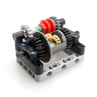 MOC Differentiële Off Road Auto Eenvoudige Diff Slot Bouwstenen Accessoires Decompressie Speelgoed
