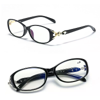 Mode Anti blauw licht HD leesbrillen met zirkonia inzet, presbyopie brillen, lichtgewicht TR montuur, antislip tempels